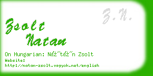 zsolt natan business card